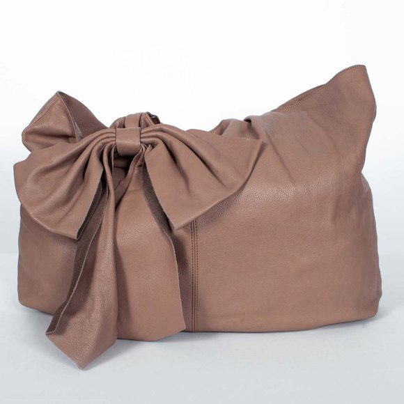 Red Valentino Bow Leather Tote - Picture 1 of 4